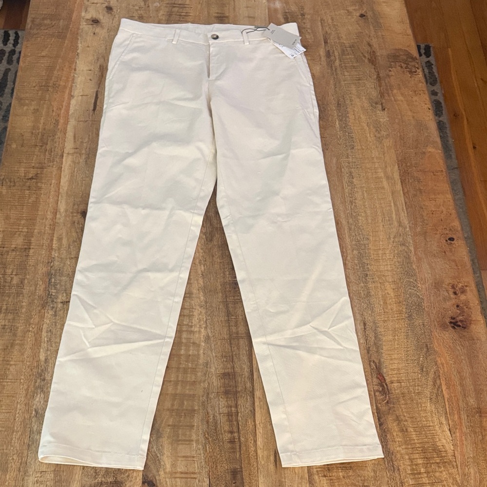 Mango Trouser Collection Dublino Dublin slim fit chinos Cream men’s 32 NWT